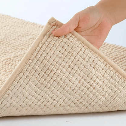 BowLift | SOFTDRY – Chenille Microfiber Bath Mat with Non-Slip Base