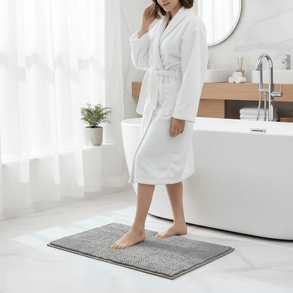 BowLift | SOFTDRY – Chenille Microfiber Bath Mat with Non-Slip Base