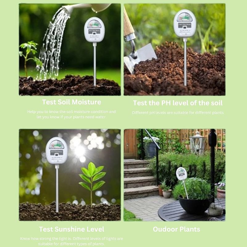 Skanto | 4-in-1 Smart Soil Meter for Precise Plant Care Monitoring