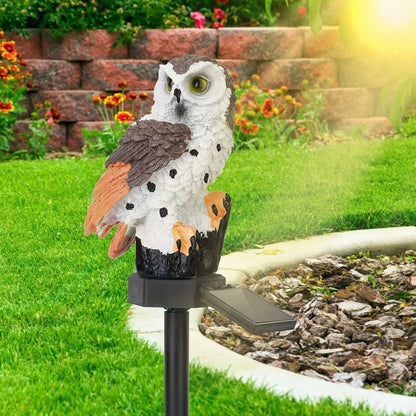 Solar-powered garden lamp with decorative owl design – LED outdoor light for the garden | Brehn