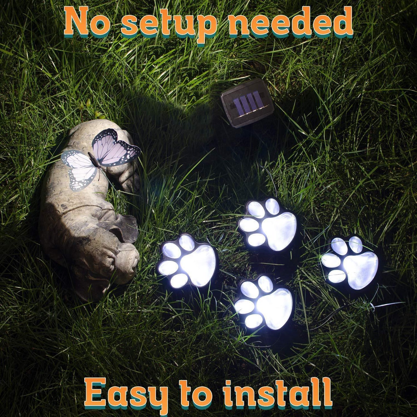 BowLift | Paw Print Garden Lights