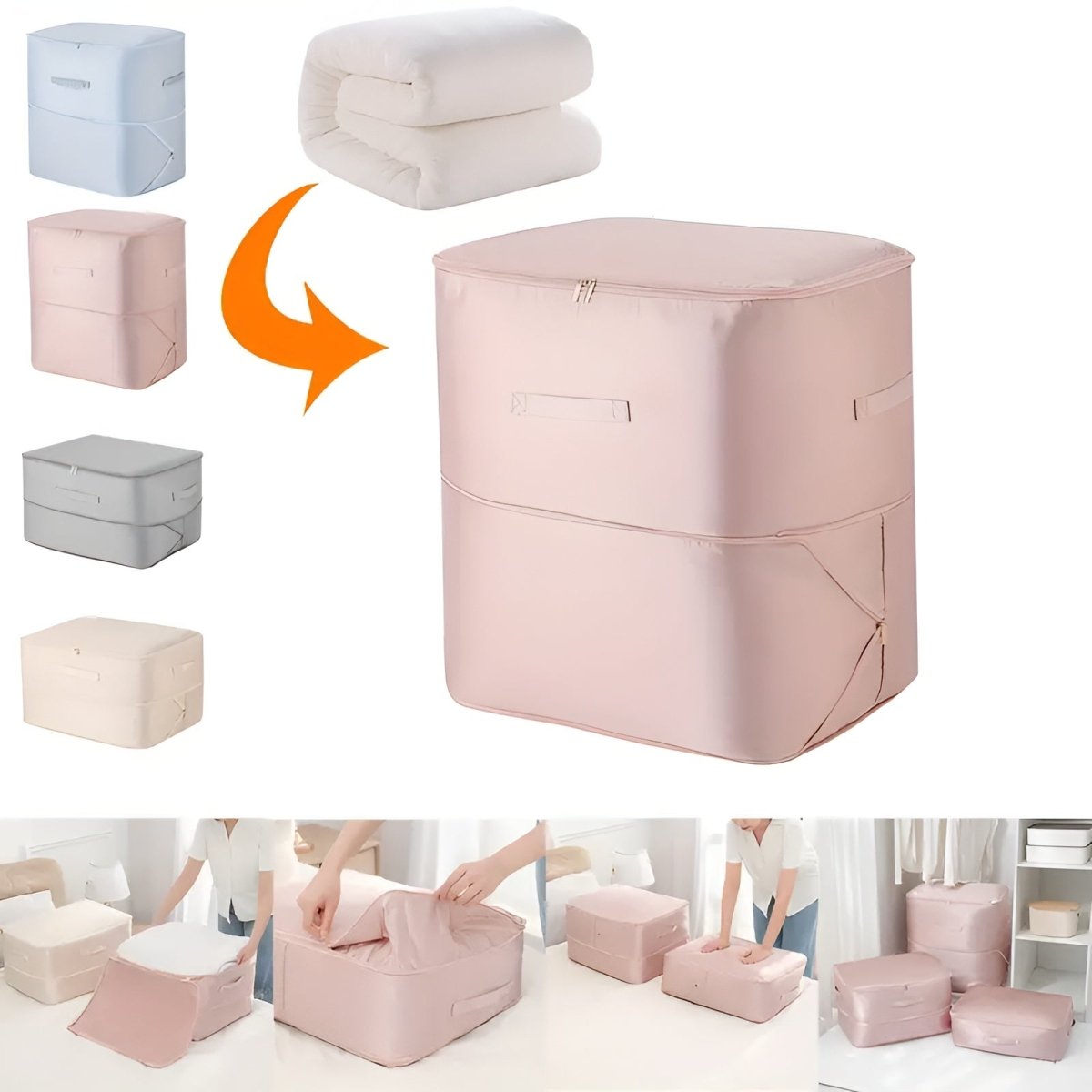 Skanto | SpaceSaver Bag – Compression Storage Bag for Clothes and Bedding