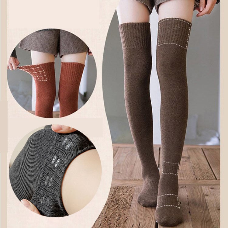 BowLift | Non-slip Over-the-knee stockings made of cotton with silicone