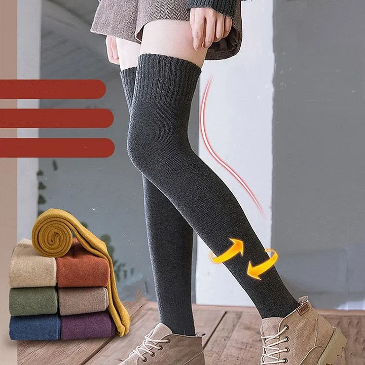 BowLift | Non-slip Over-the-knee stockings made of cotton with silicone