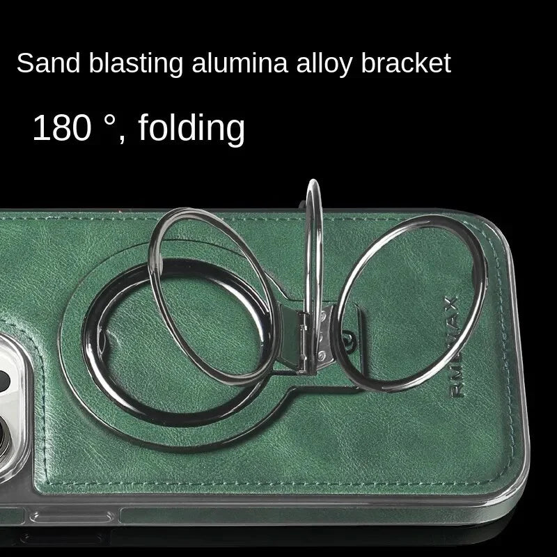 Leather case with invisible stand for the iPhone