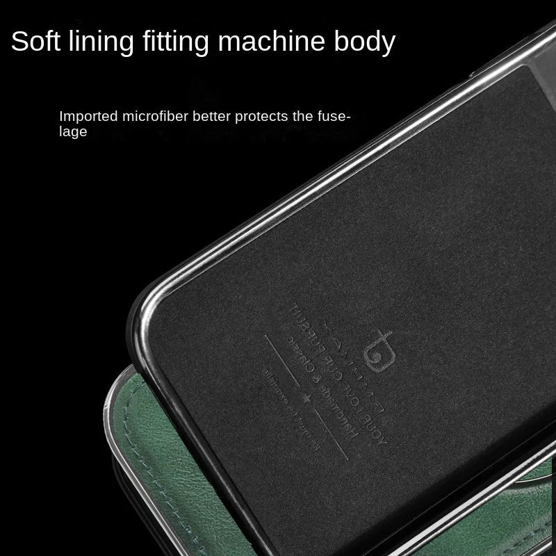 🎁Luxurious Leather Case with Invisible Stand for iPhone🎁