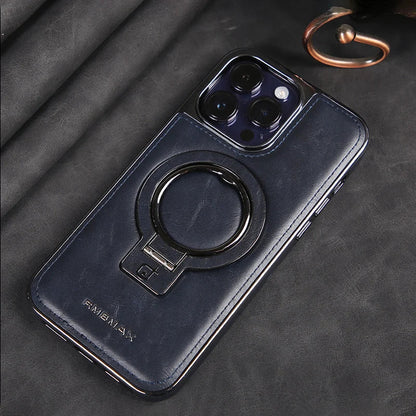Leather case with invisible stand for the iPhone
