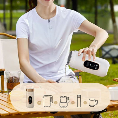 Travel mug with electric heating system