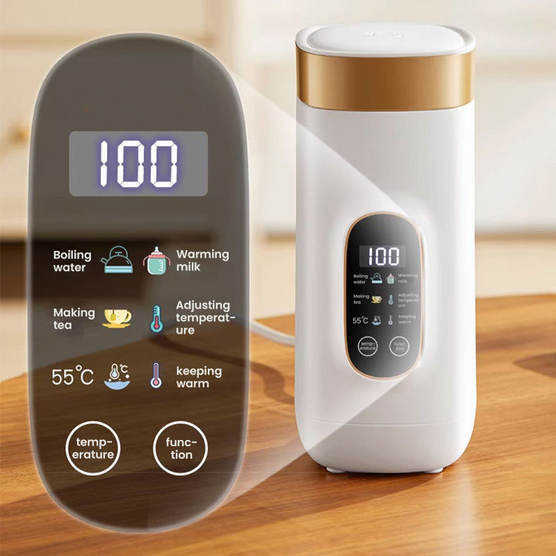 Travel mug with electric heating system