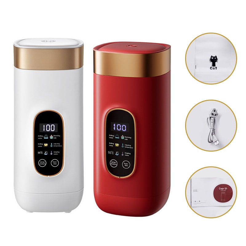 Travel mug with electric heating system