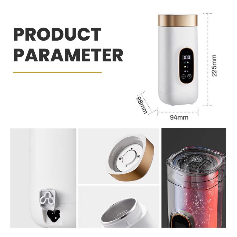 Travel mug with electric heating system