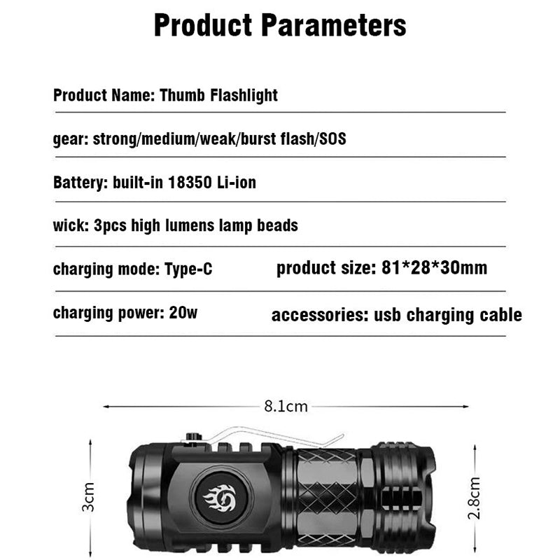 Sandsberg-Eyed Monster Mini Flash Super Power Flashlight