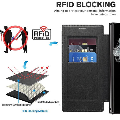 New Leather-Textured Flip Phone Case for Samsung