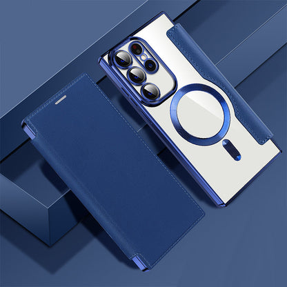 New Leather-Textured Flip Phone Case for Samsung
