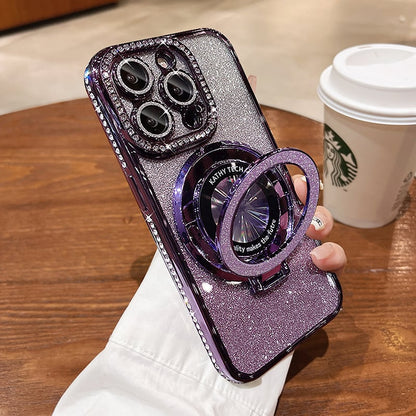 ✨GLITTERING DIAMOND MAGNETIC RING CASE FOR IPHONE