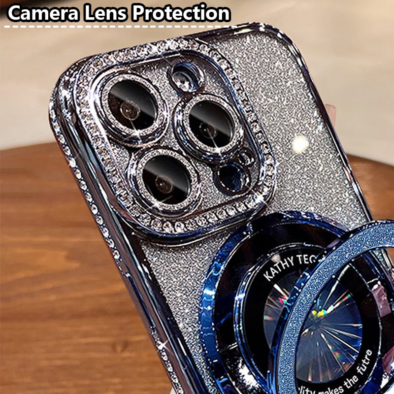 ✨GLITTERING DIAMOND MAGNETIC RING CASE FOR IPHONE