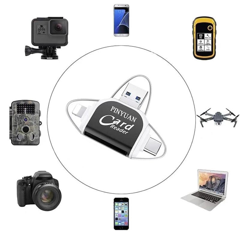 Skanto | 4-in-1 Multi-Port Card Reader