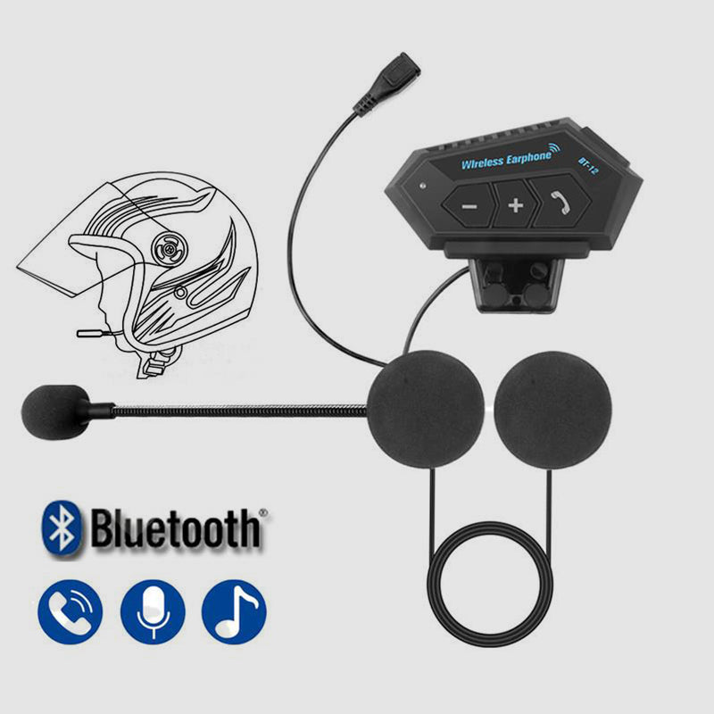 Karnz | BT12 Motorcycle Helmet Bluetooth Headset