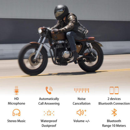 Karnz | BT12 Motorcycle Helmet Bluetooth Headset