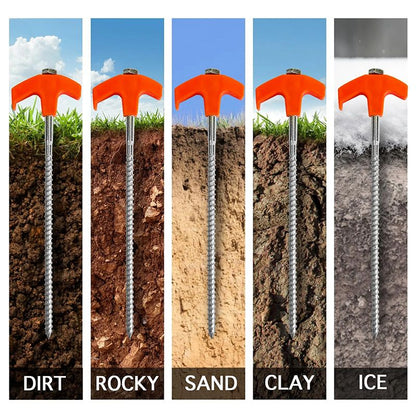 Sandsbergs cm-sized screw-in tent pegs – screw-in ground anchors