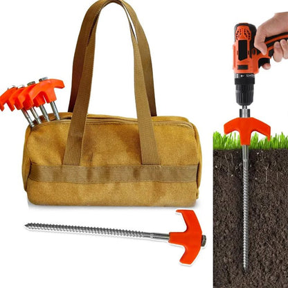 Sandsbergs cm-sized screw-in tent pegs – screw-in ground anchors