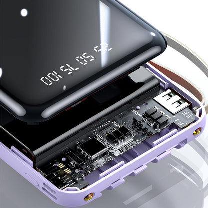 Skanto | Fast Charging 20000mAh Mini Power Bank with Built-in Cables