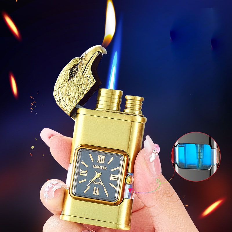 Sandsberg Vintage Watch Bezel Jet Flame Pocket Lighter