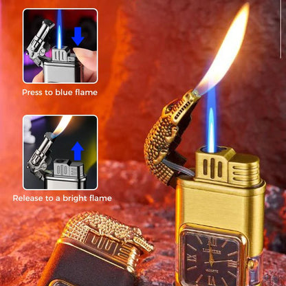 Sandsberg Vintage Watch Bezel Jet Flame Pocket Lighter