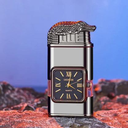Sandsberg Vintage Watch Bezel Jet Flame Pocket Lighter