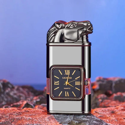 Sandsberg Vintage Watch Bezel Jet Flame Pocket Lighter