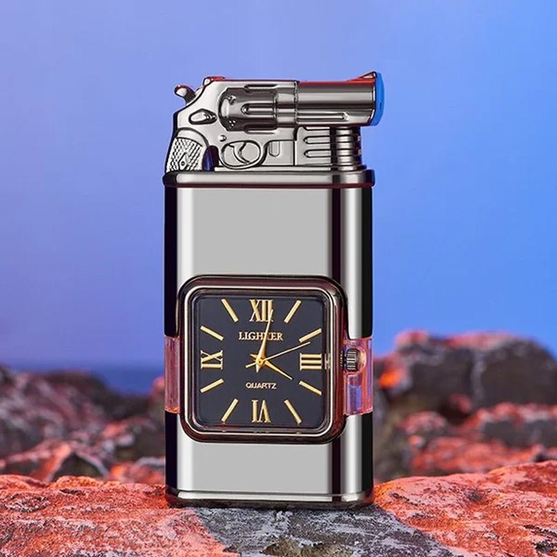 Sandsberg Vintage Watch Bezel Jet Flame Pocket Lighter