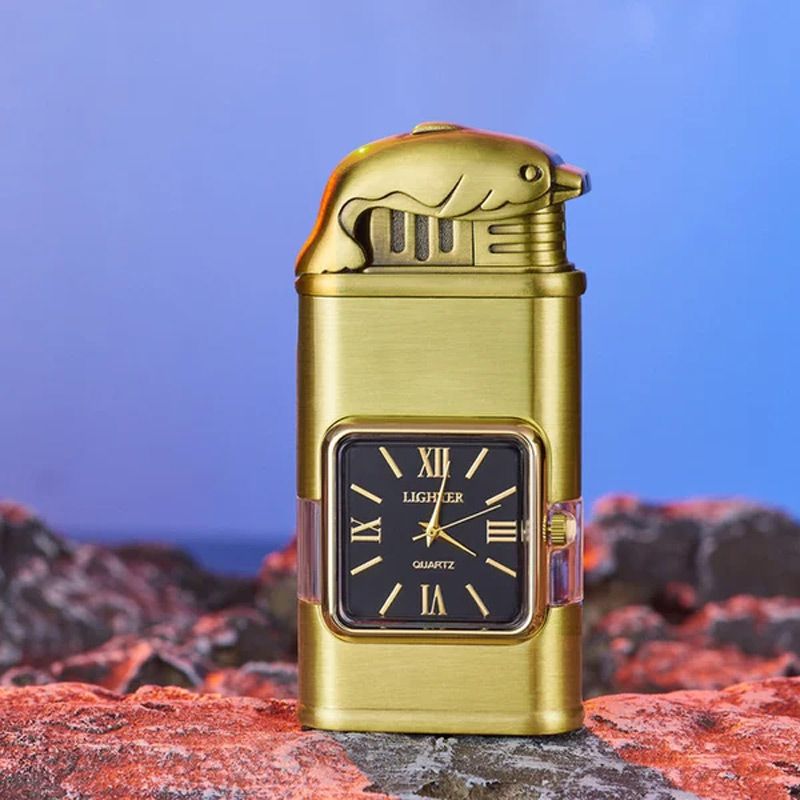 Sandsberg Vintage Watch Bezel Jet Flame Pocket Lighter