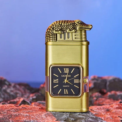 Brehn Vintage Watch Bezel Jet Flame Pocket Lighter