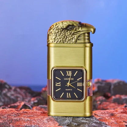 Brehn Vintage Watch Bezel Jet Flame Pocket Lighter