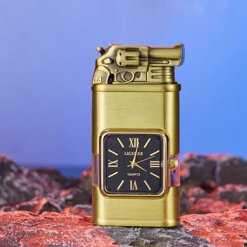 Sandsberg Vintage Watch Bezel Jet Flame Pocket Lighter