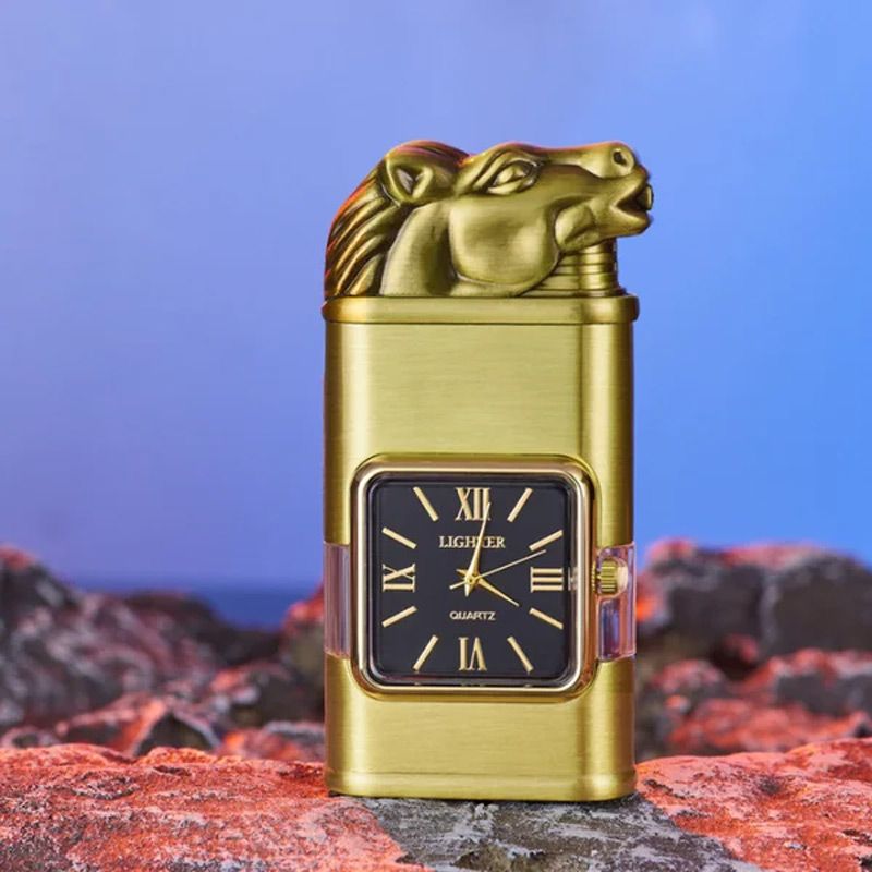 Sandsberg Vintage Watch Bezel Jet Flame Pocket Lighter