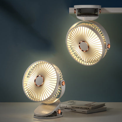 Rechargeable Clip-On Hanging Desk Air Conditioning Fan | Bowlift