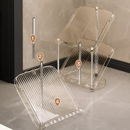 Luxury Transparent Sturdy Multi-layer Shoe Rack for Home Use