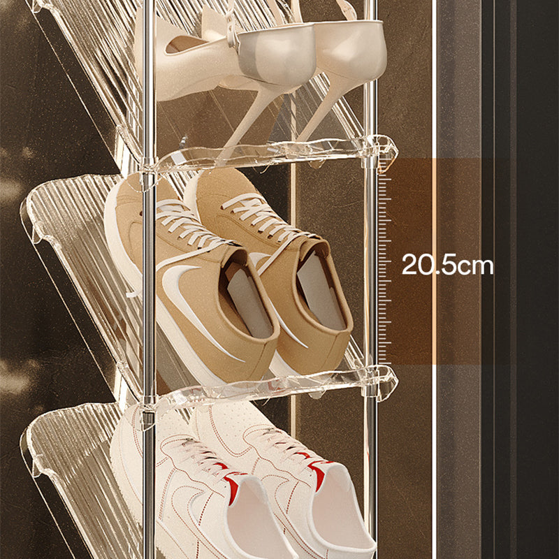 Luxury Transparent Sturdy Multi-layer Shoe Rack for Home Use
