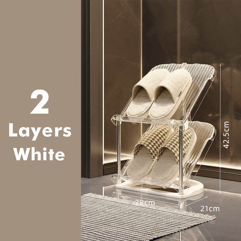 Luxury Transparent Sturdy Multi-layer Shoe Rack for Home Use