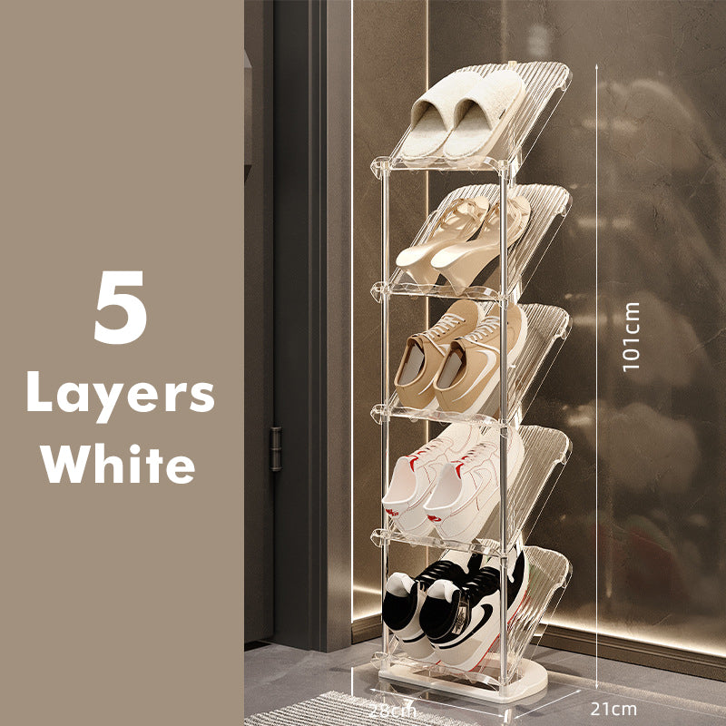 Luxury Transparent Sturdy Multi-layer Shoe Rack for Home Use