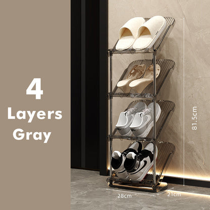 Luxury Transparent Sturdy Multi-layer Shoe Rack for Home Use