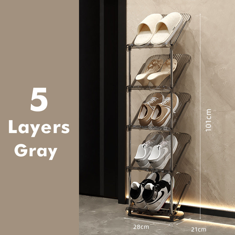 Luxury Transparent Sturdy Multi-layer Shoe Rack for Home Use