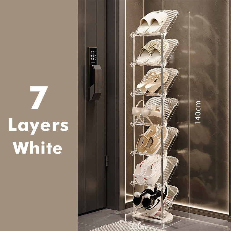 Luxury Transparent Sturdy Multi-layer Shoe Rack for Home Use