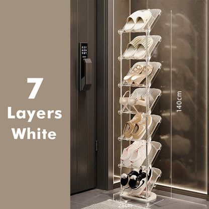 Luxury Transparent Sturdy Multi-layer Shoe Rack for Home Use