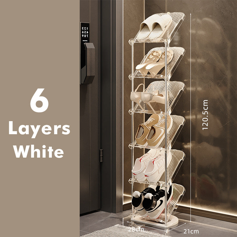 Luxury Transparent Sturdy Multi-layer Shoe Rack for Home Use