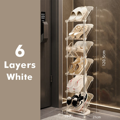 Luxury Transparent Sturdy Multi-layer Shoe Rack for Home Use