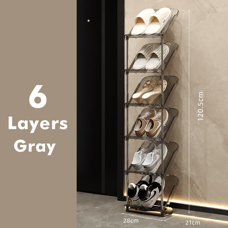 Luxury Transparent Sturdy Multi-layer Shoe Rack for Home Use