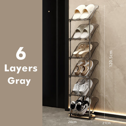 Luxury Transparent Sturdy Multi-layer Shoe Rack for Home Use