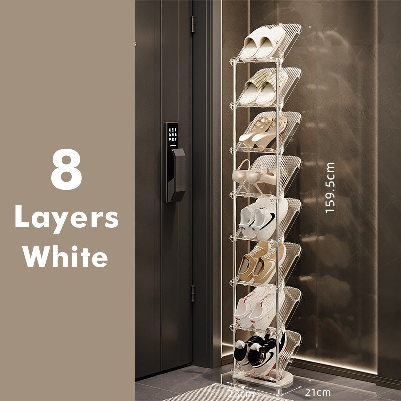 Luxury Transparent Sturdy Multi-layer Shoe Rack for Home Use